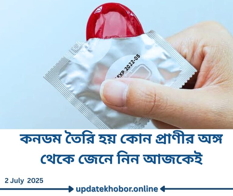 "কনডম তৈরির উপাদান হিসেবে কোন প্রাণীর অঙ্গ ব্যবহৃত হতো?"