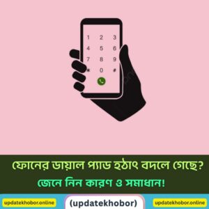 ফোনের ডায়াল প্যাড হঠাৎ বদলে যাচ্ছে? কারণ ও সহজ সমাধান