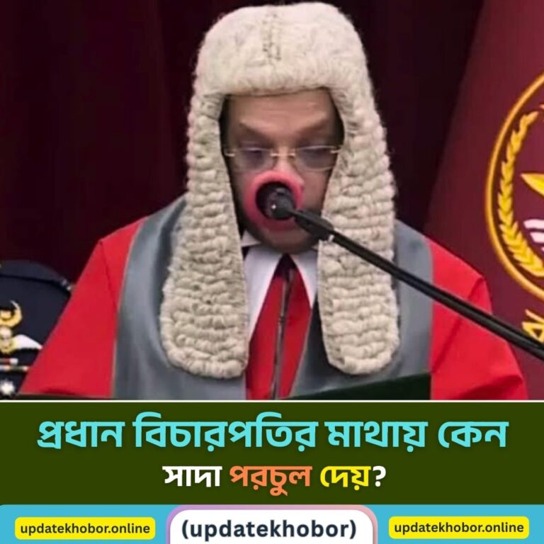 প্রধান বিচারপতির মাথায় কেন সাদা পরচুল দেয়? ইতিহাস ও গুরুত্ব জানুন প্রধান বিচারপতির মাথায় কেন সাদা পরচুল দেয়? ইতিহাস ও গুরুত্ব জানুন